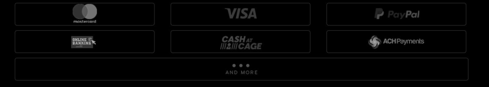888 Casino has several types of payment methods.