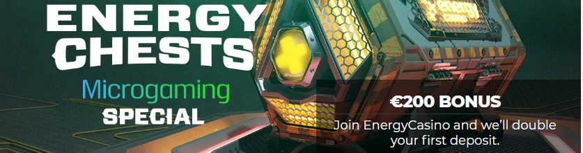 Energy Casino offers a welcome bonus