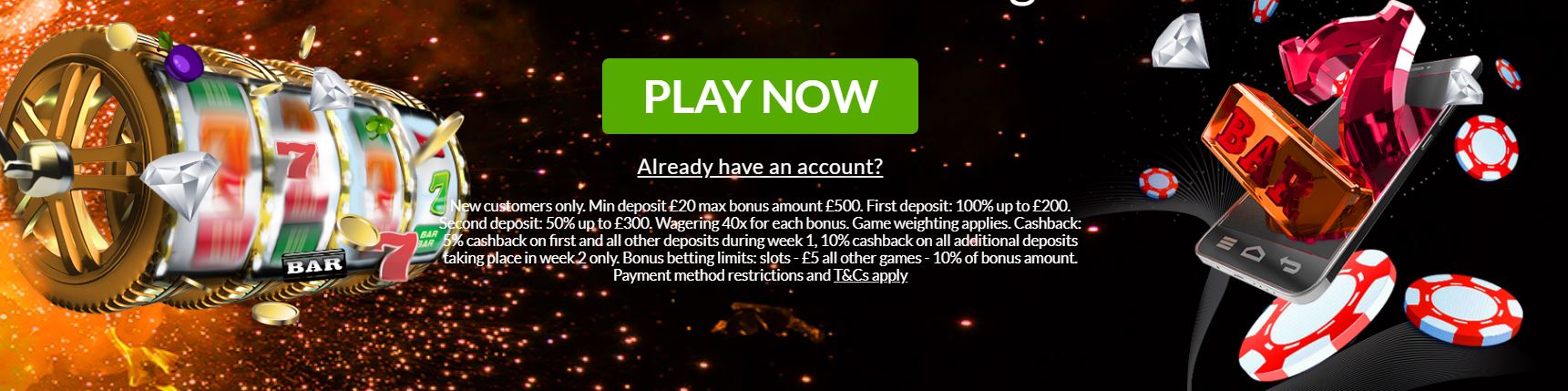 You can immediately play a mobile online casino.