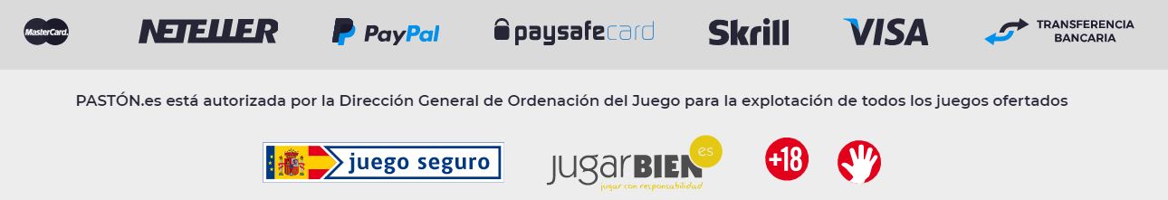 You can pay with paypal at Pastón Casino.