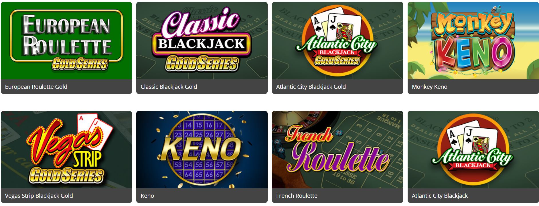 The variety of games on this gambling site is very wide.