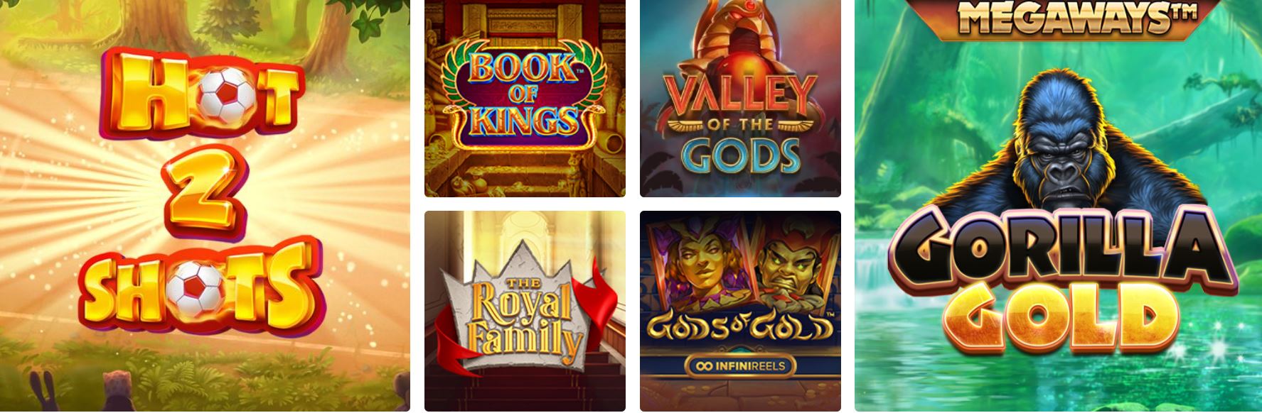 There are a large number of online slot games.