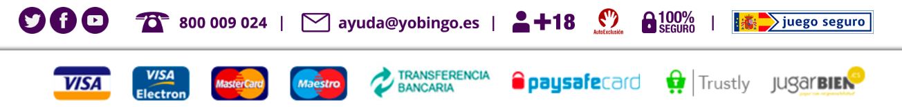 Yobingo offers different payment methods to its customers.