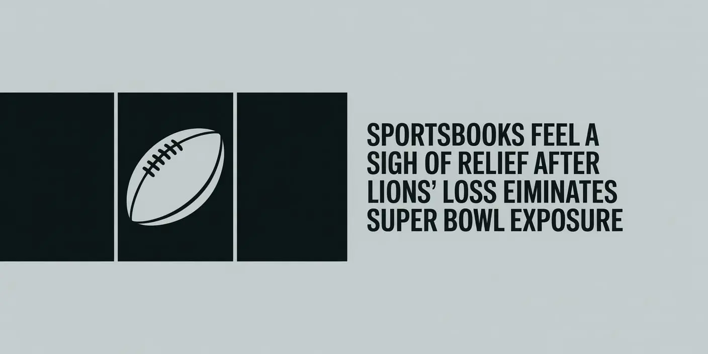 Sportsbooks Feel a Sigh of Relief After Lions' Loss Eliminates Super Bowl Exposure